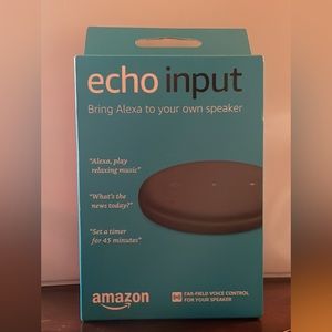 Black Amazon Echo Input